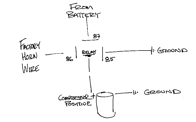 Air Horn Wiring Diagram With Relay