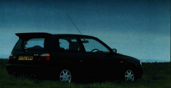 Black GTI-R at Night